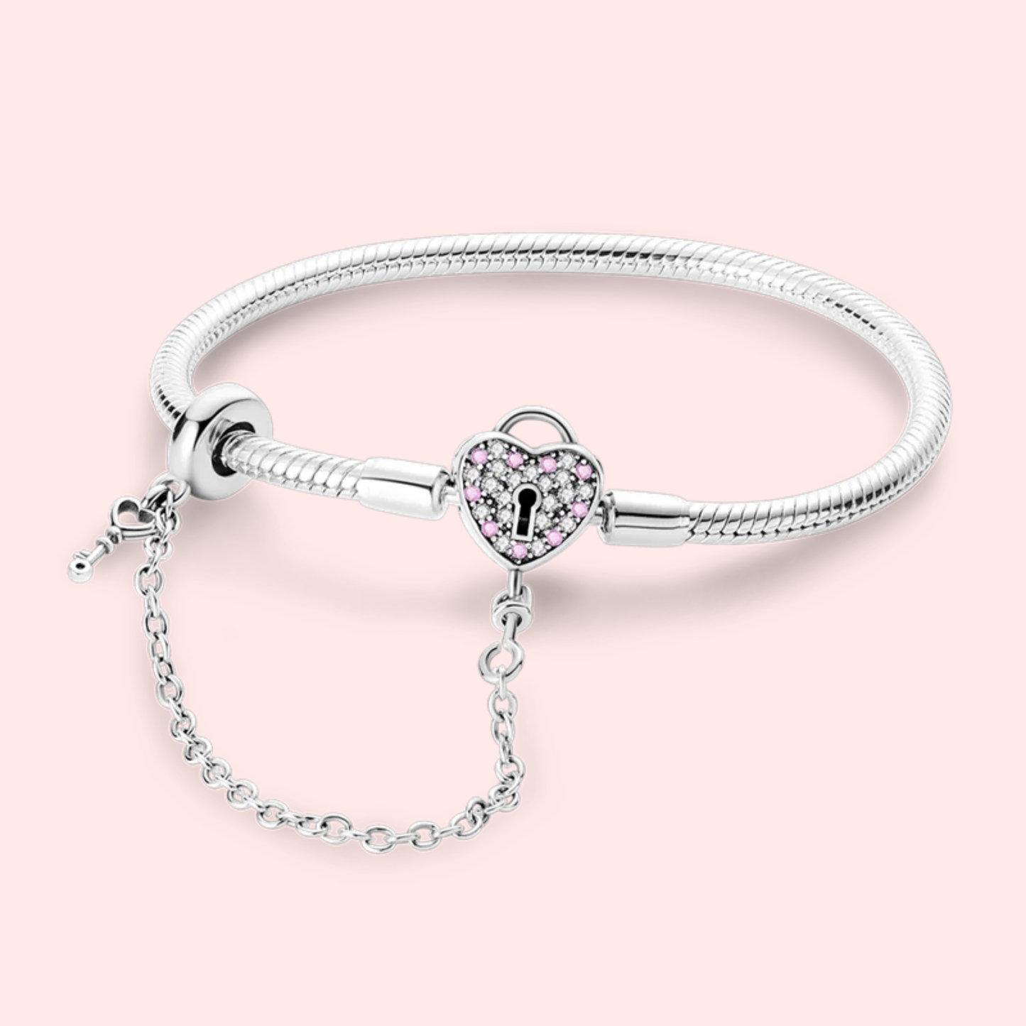 Pulseira de prata 925 17-20 cm modelo Pandora.