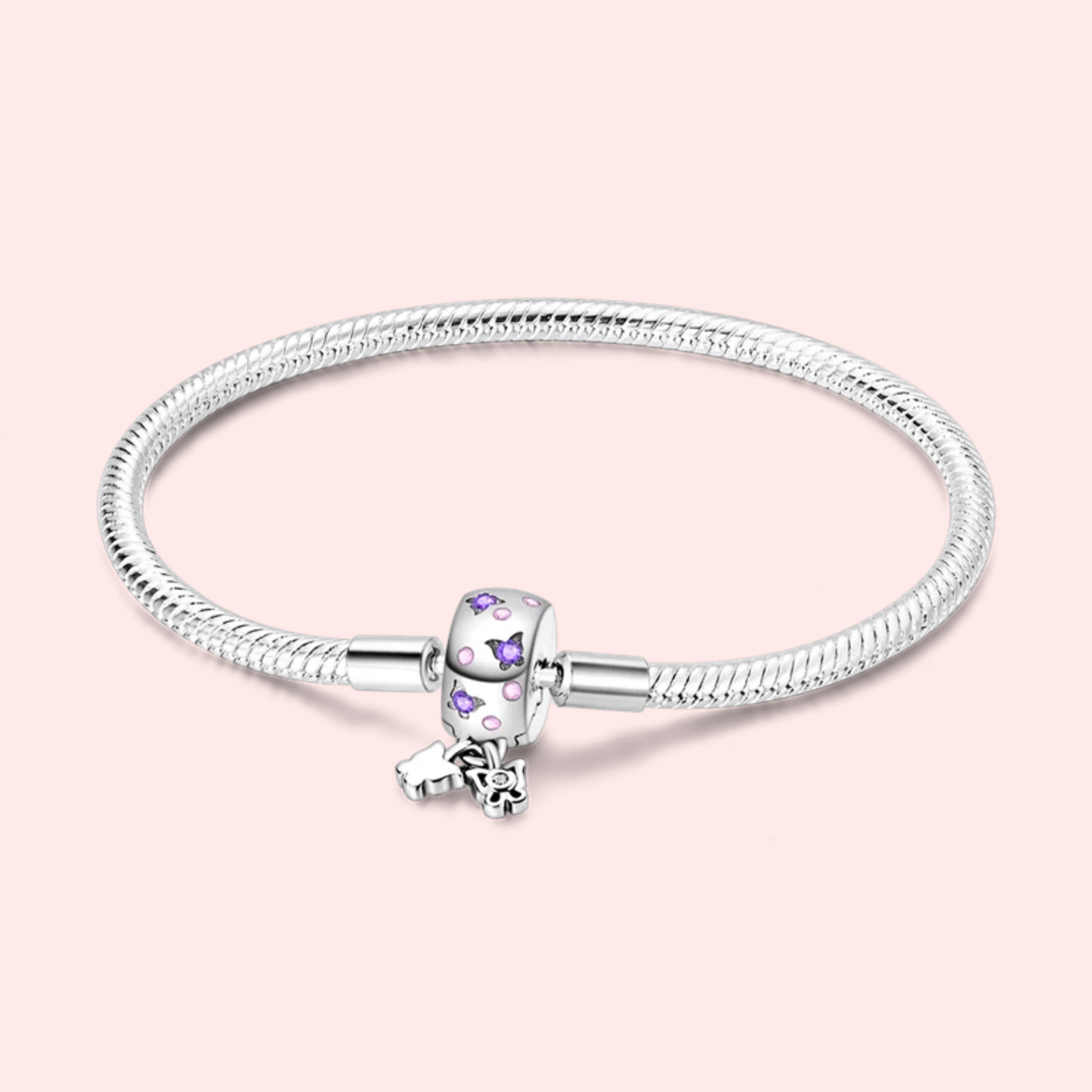 Pulseira de prata 925 17-20 cm modelo Pandora.