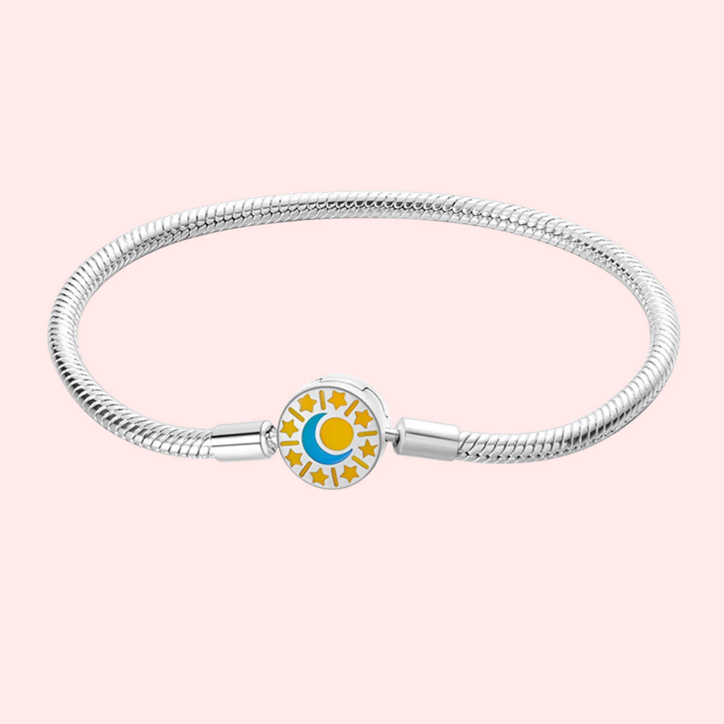 Pulseira de prata 925 17-20 cm modelo Pandora.