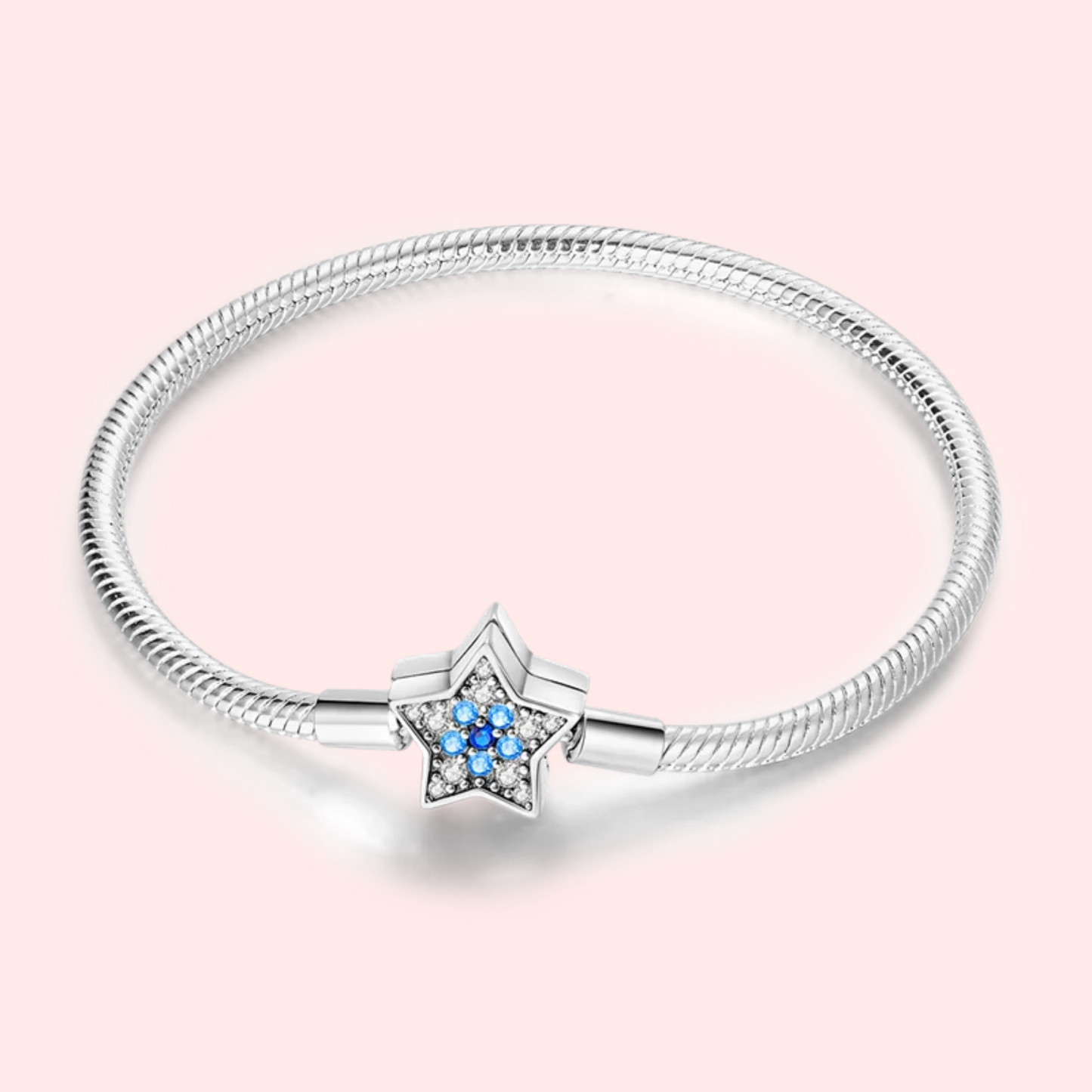 Pulseira de prata 925 17-20 cm modelo Pandora.