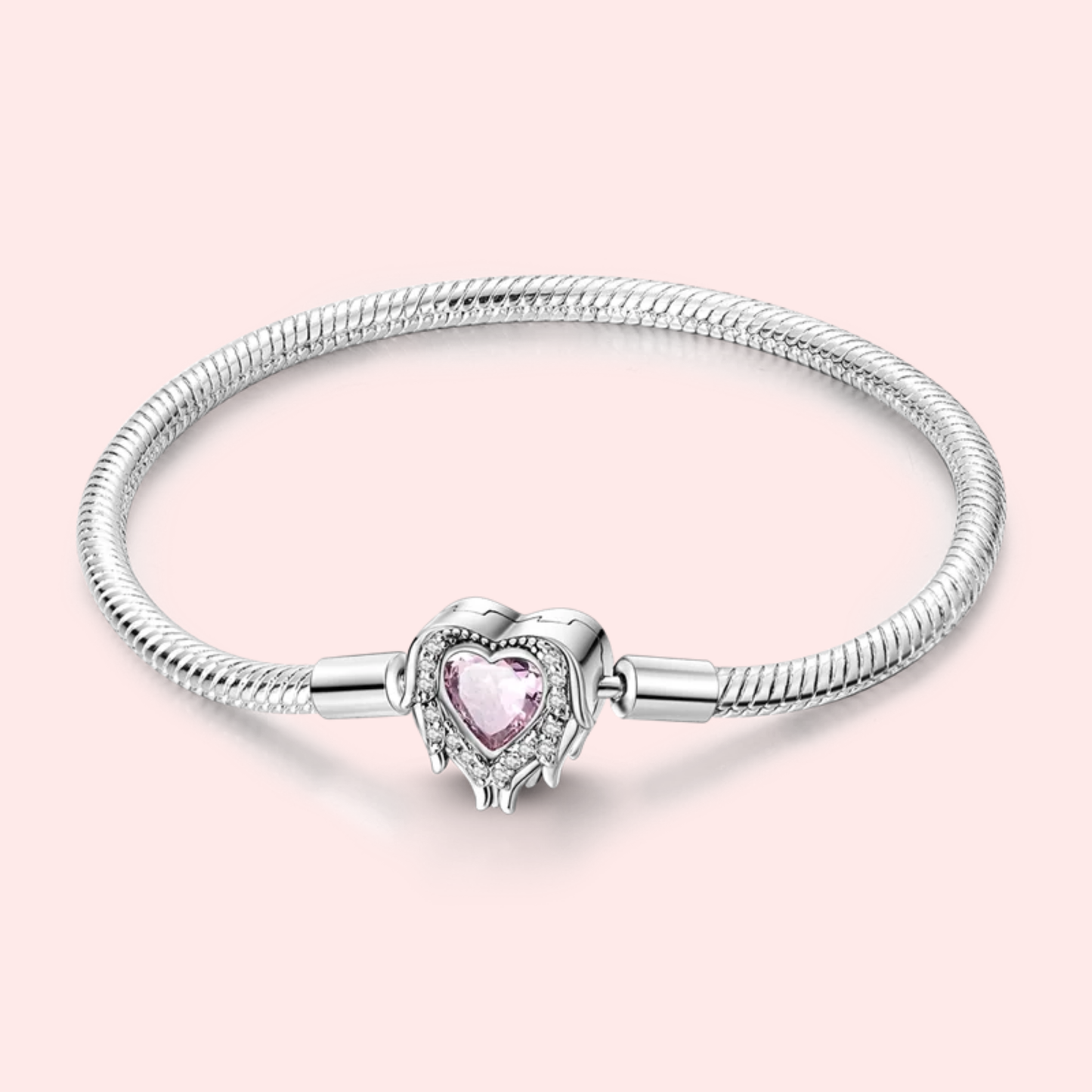 Pulseira de prata 925 17-20 cm modelo Pandora.