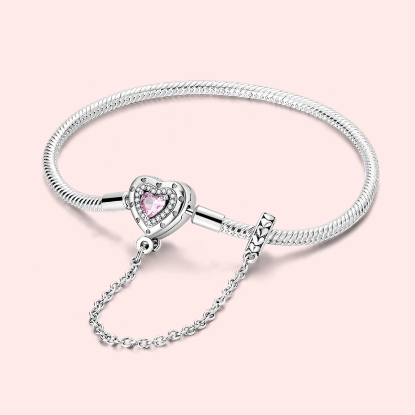 Pulseira de prata 925 17-20 cm modelo Pandora.