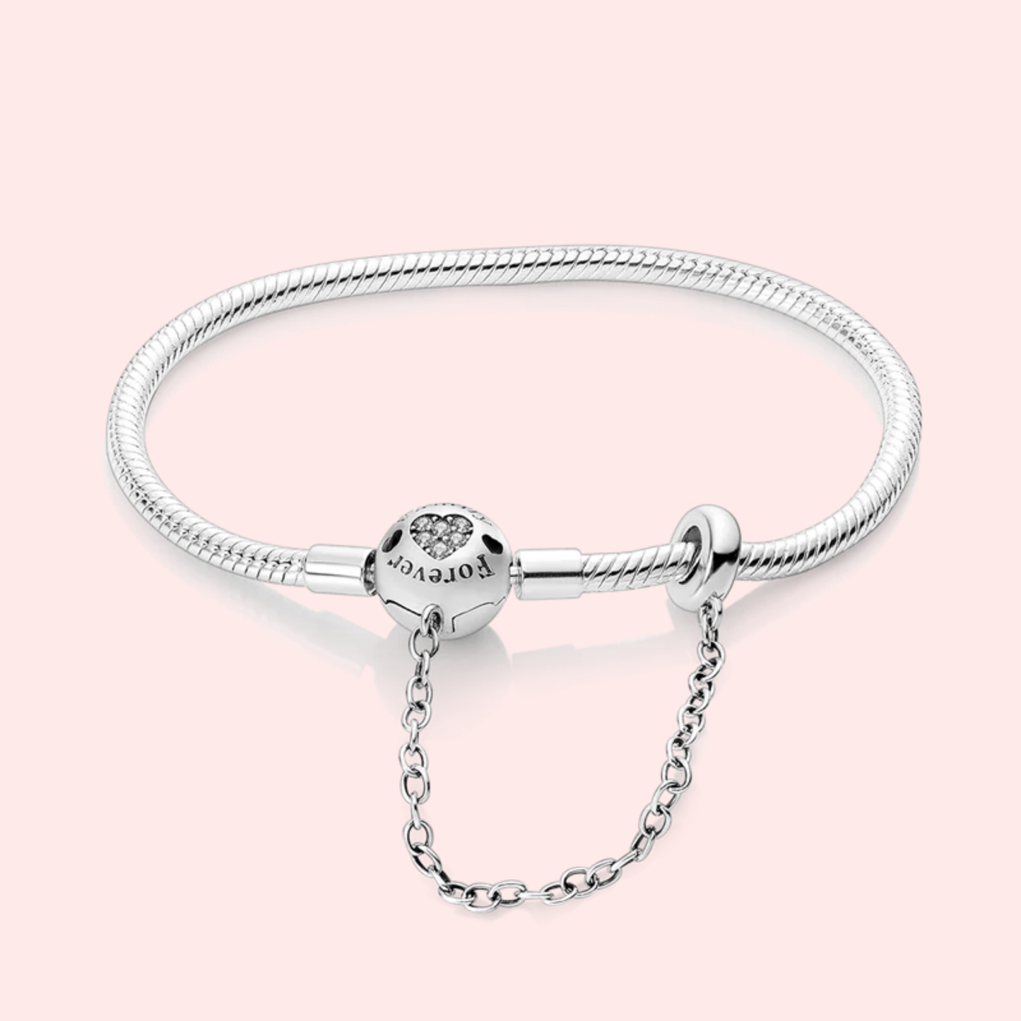 Pulseira de prata 925 17-20 cm modelo Pandora.