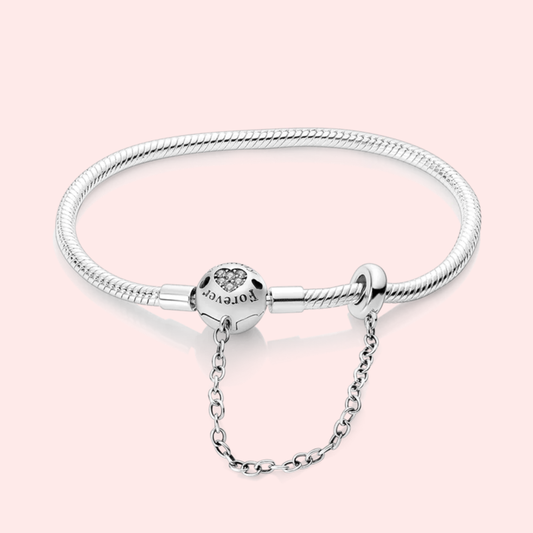 Pulseira de prata 925 17-20 cm modelo Pandora.