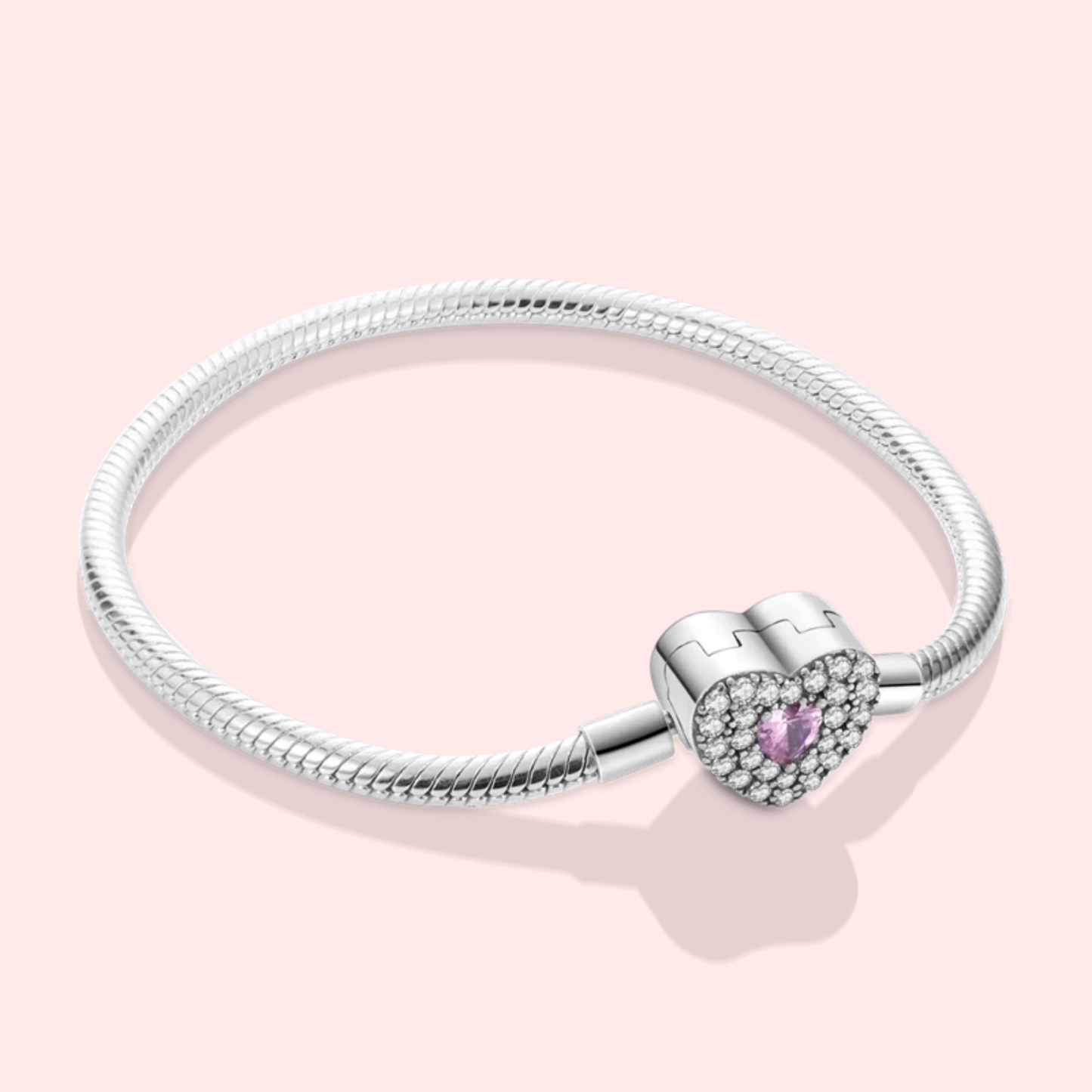 Pulseira de prata 925 17-20 cm modelo Pandora.