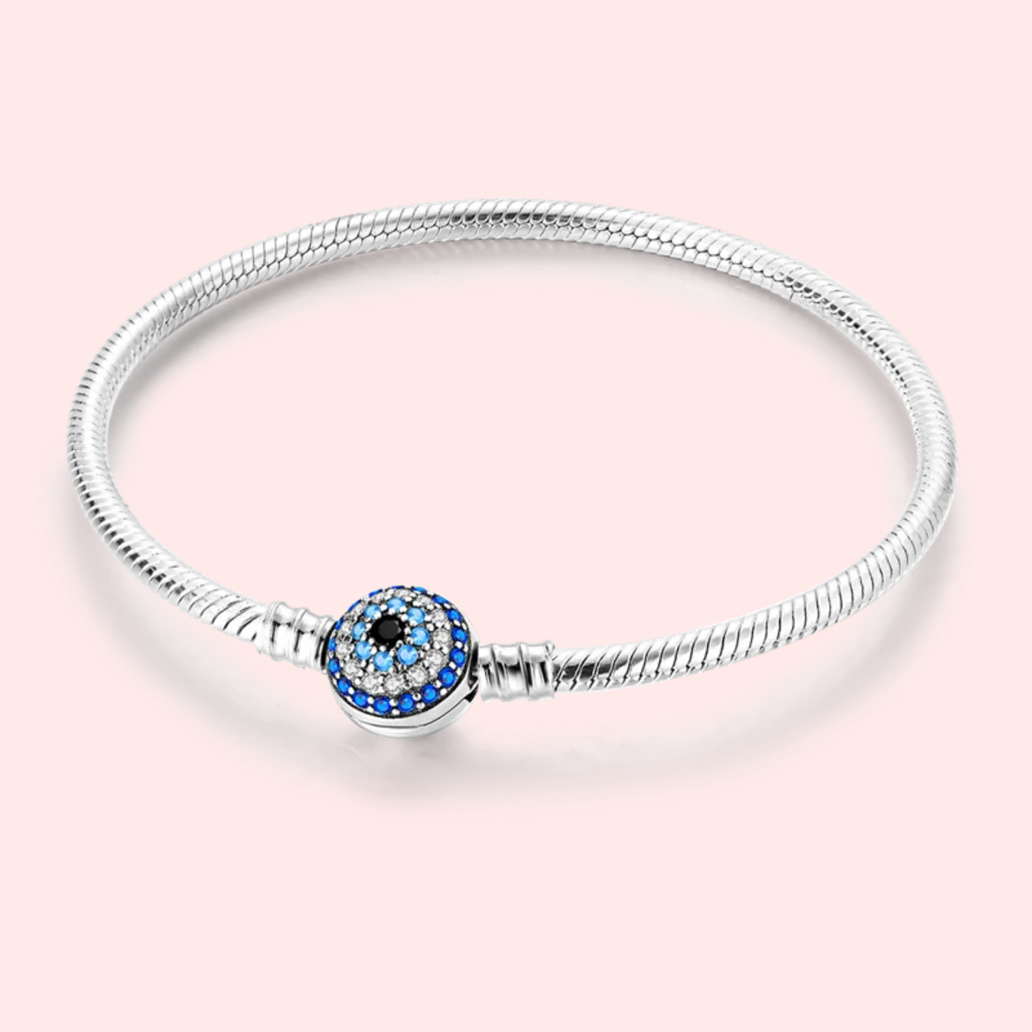 Pulseira de prata 925 17-20 cm modelo Pandora.