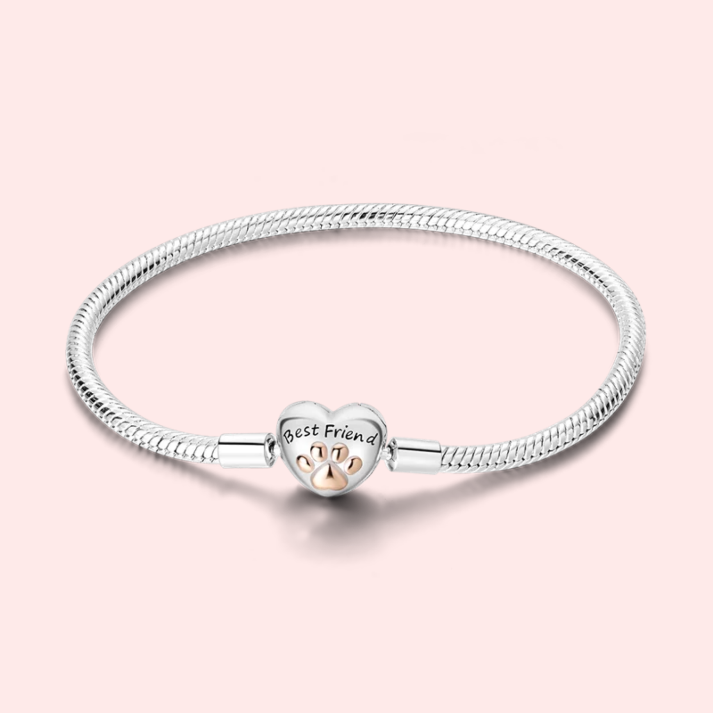 Pulseira de prata 925 17-20 cm modelo Pandora.