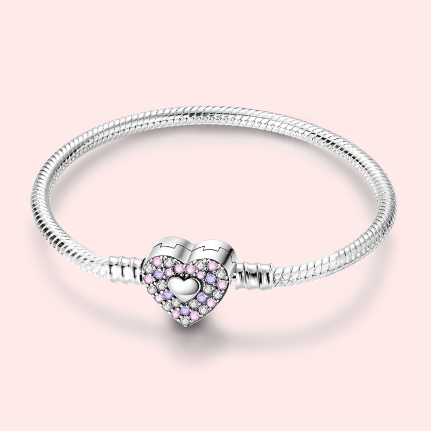 Pulseira de prata 925 17-20 cm modelo Pandora.