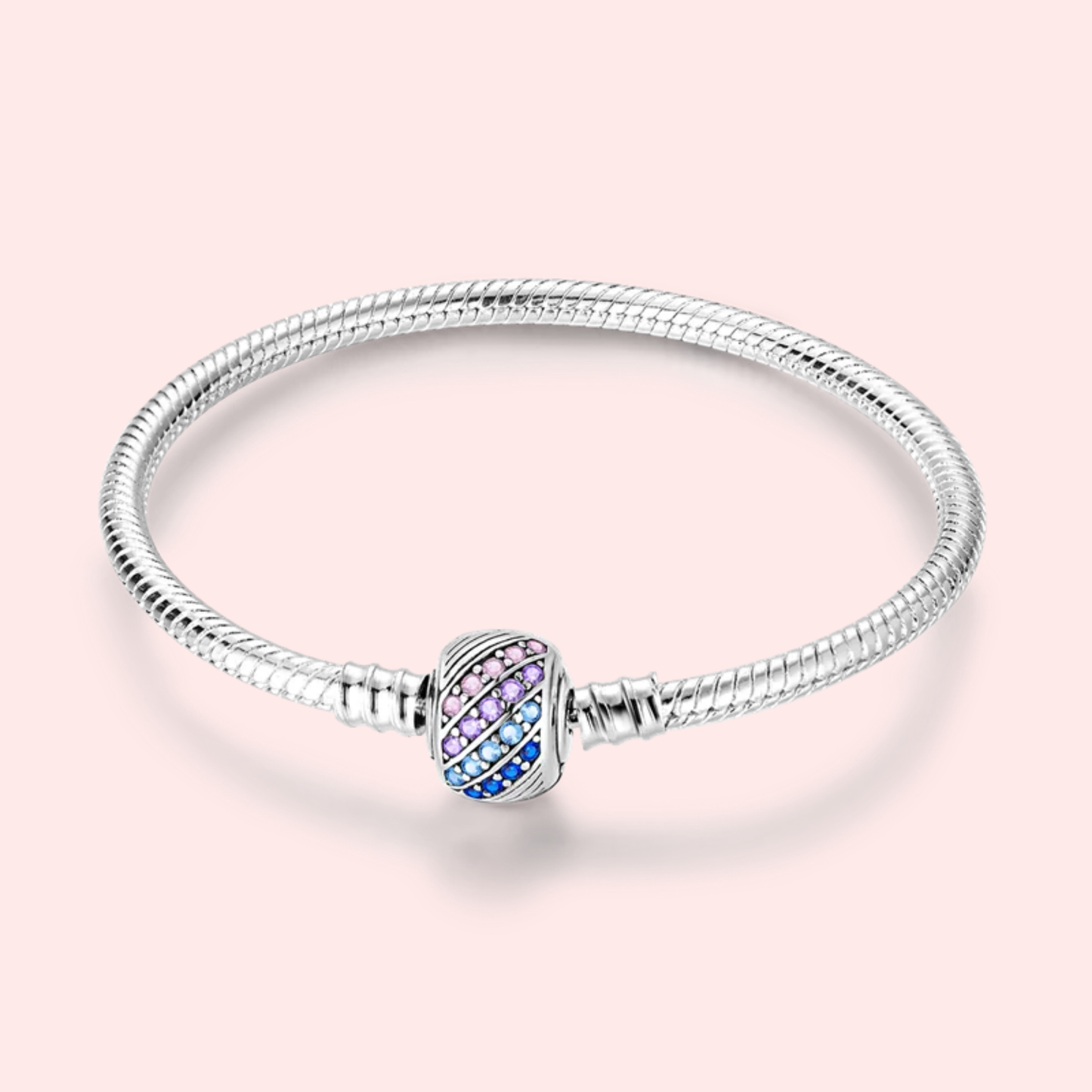 Pulseira de prata 925 17-20 cm modelo Pandora.