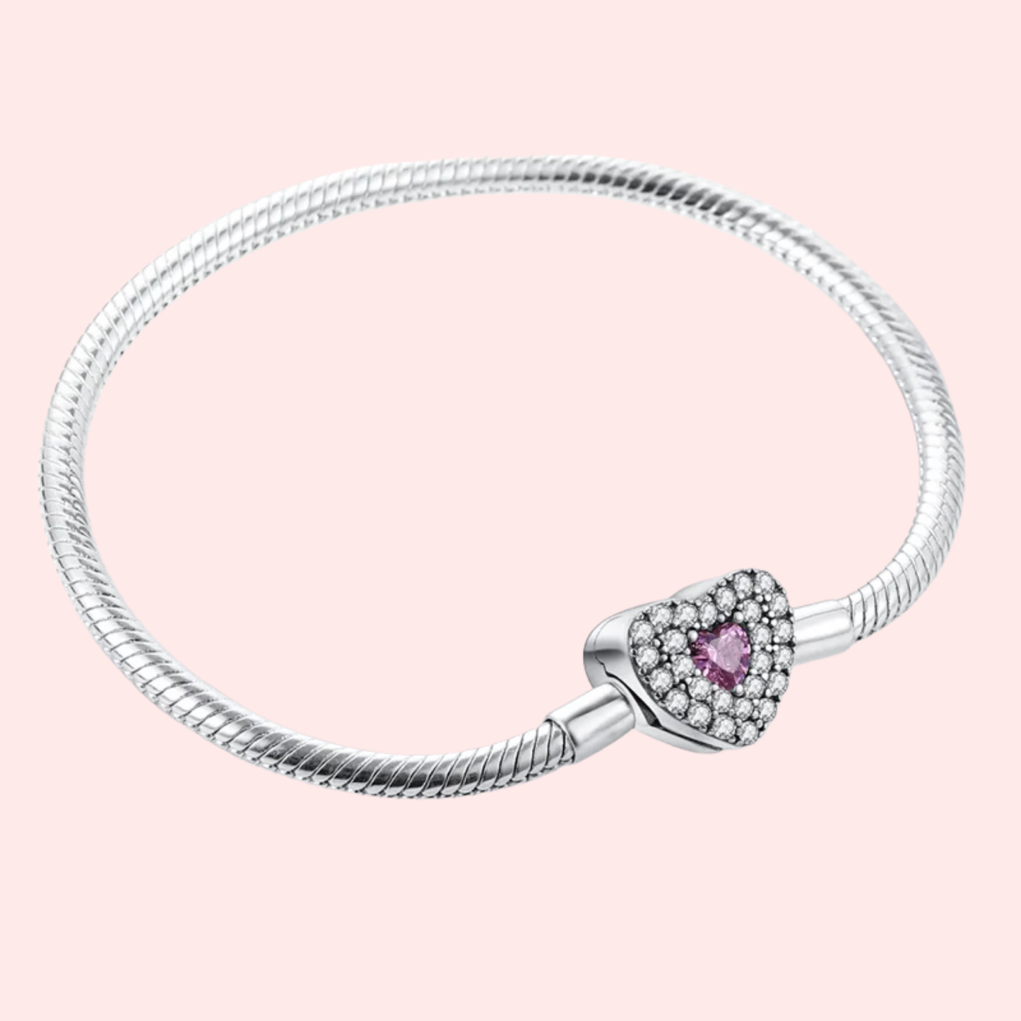 Pulseira de prata 925 17-20 cm modelo Pandora.