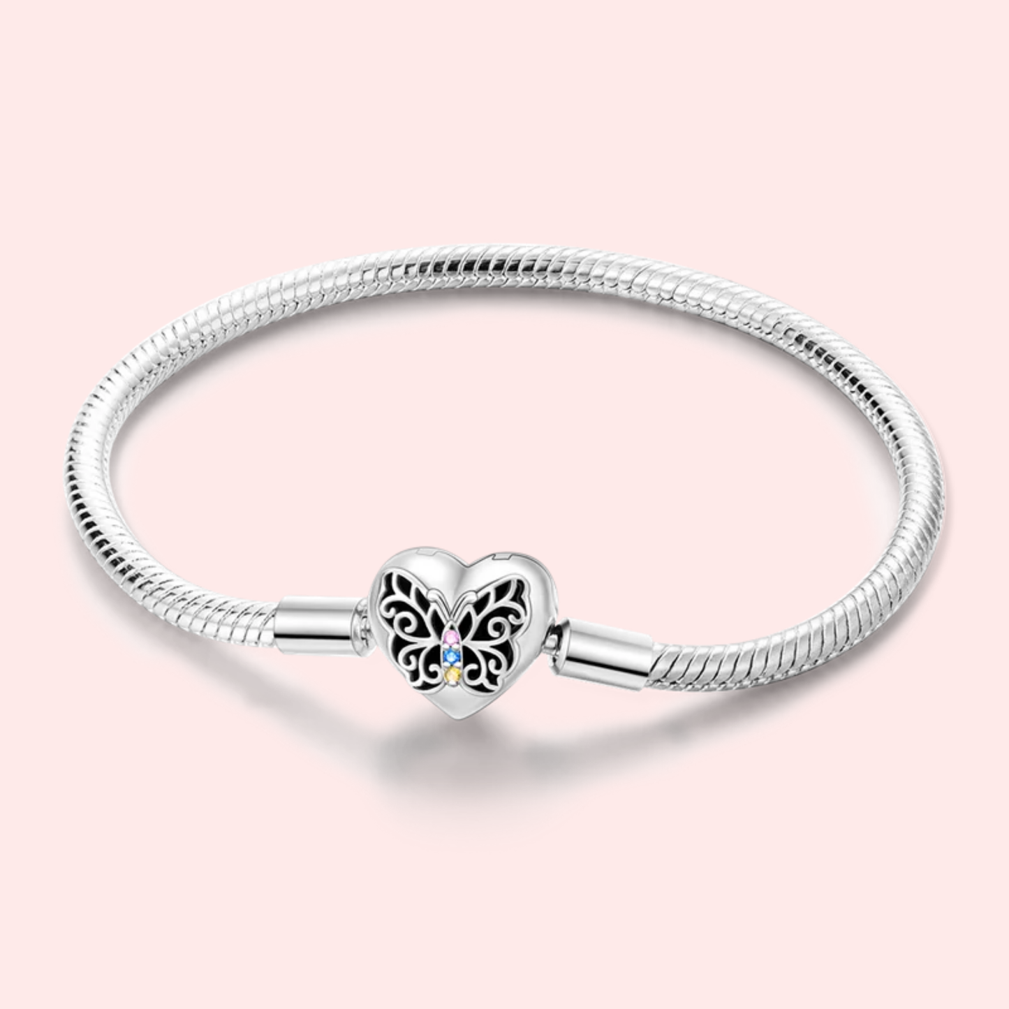 Pulseira de prata 925 17-20 cm modelo Pandora.