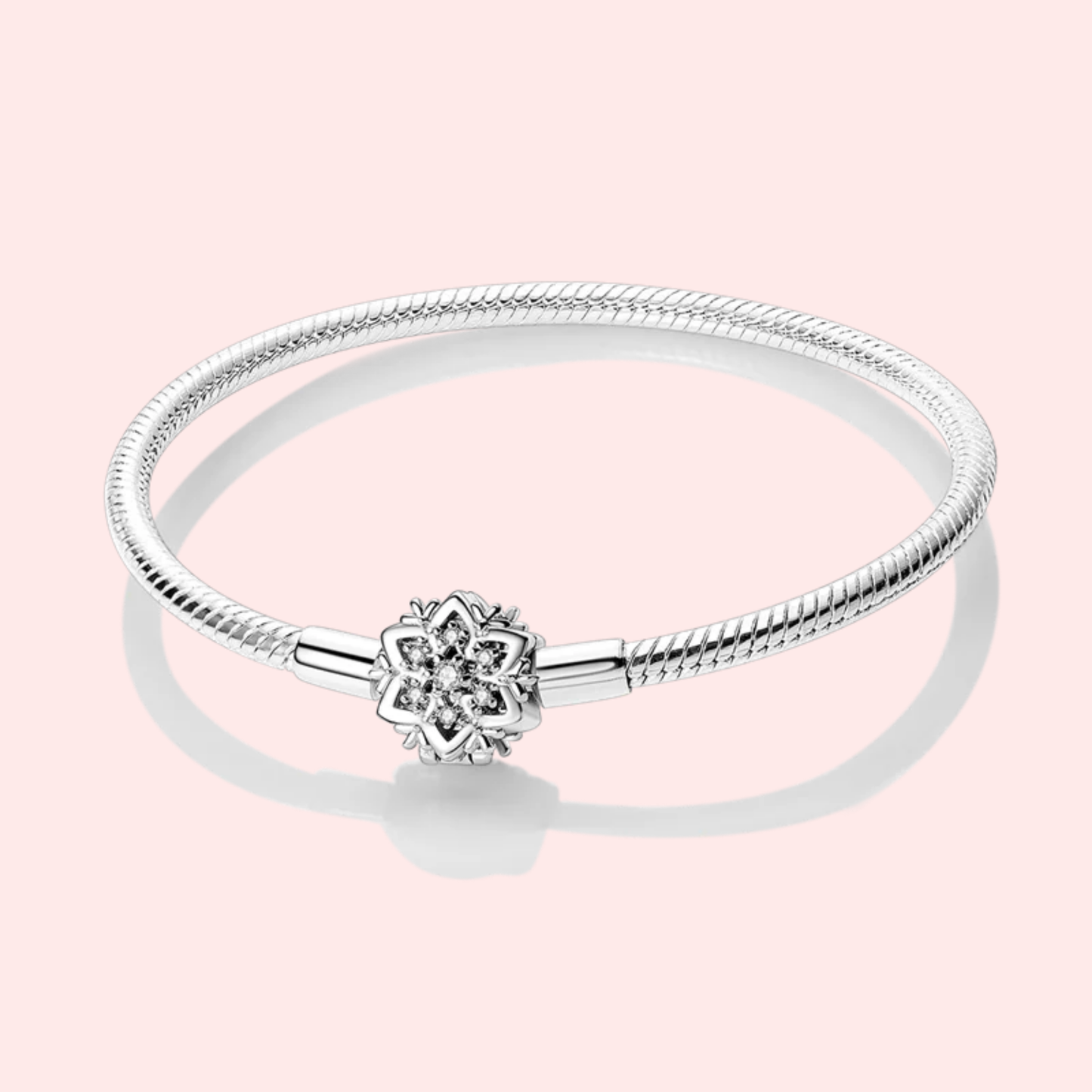 Pulseira de prata 925 17-20 cm modelo Pandora.