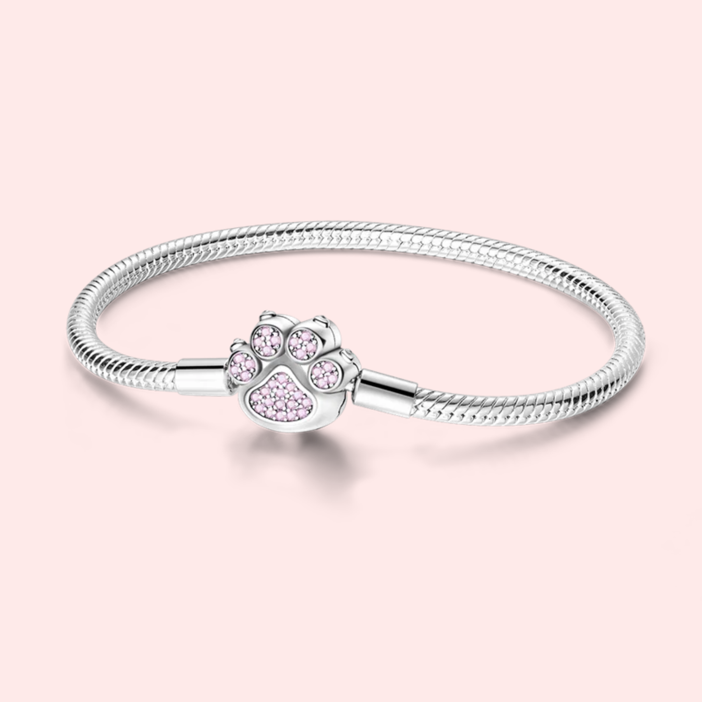 Pulseira de prata 925 17-20 cm modelo Pandora.